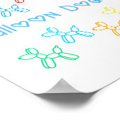 Balloon Dog Crossing Poster (Ecke)
