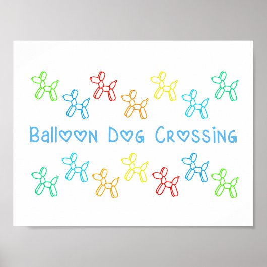 Balloon Dog Crossing Poster (Vorne)