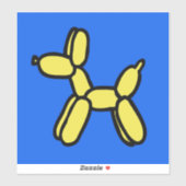 Balloon Dog Giant Vinyl Sticker (Blatt)