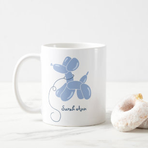 Balloon Dog Individuelle Name Geburtstag Kaffeetasse