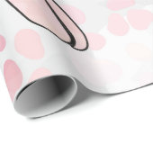 Balloon Dog Leopard rosa Muster Geschenkpapier (Rolleneckpunkt)
