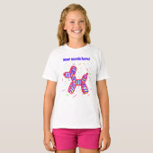 Balloon Dog Party Girls' T-Shirt (Vorne ganz)