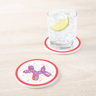 Balloon Dog Party Untersetzer