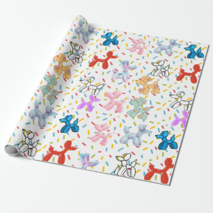 Balloon Dog Wrapping Paper Geschenkpapier