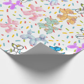 Balloon Dog Wrapping Paper Geschenkpapier (Ecke)