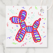 Balloon Dogs Gastgeschenk Tags Geschenkanhänger (Rückseite)