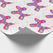 Balloon Dogs Party Geschenkpapier (Ecke)