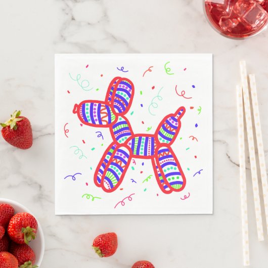 Balloon Dogs Party Serviette (Beispiel)