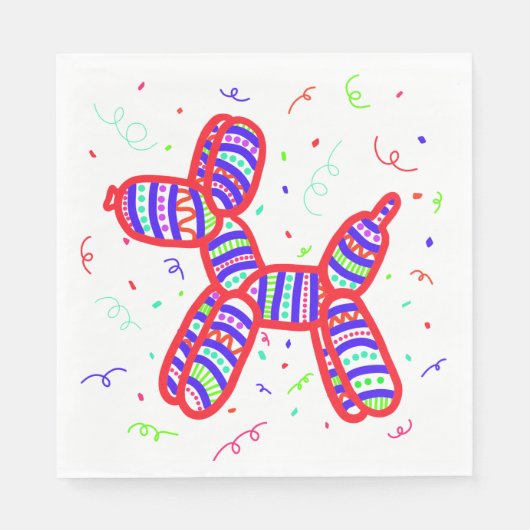 Balloon Dogs Party Serviette (Vorderseite)