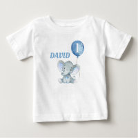 Balloon Elephant Niedlich Blue Baby Boy