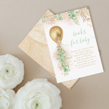 Balloon Eucalyptus Gold Glitzer Book for Baby