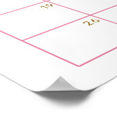 Balloon Eucalyptus Guess Baby Due Date Calendar Poster (Ecke)