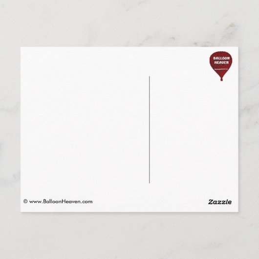 Balloon Fiesta Albuquerque Jesus Der Herr Postkarte (Rückseite)