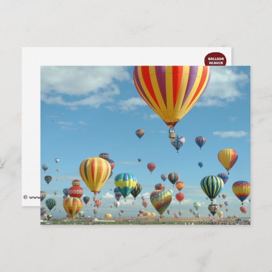 Balloon Fiesta Albuquerque Postkarte (Vorne/Hinten)