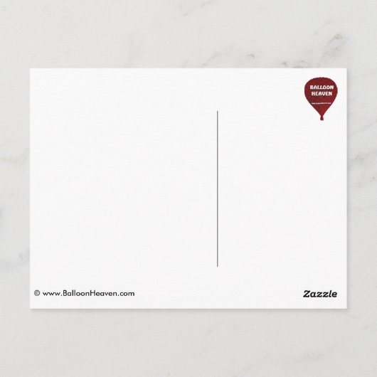 Balloon Fiesta Albuquerque Postkarte (Rückseite)