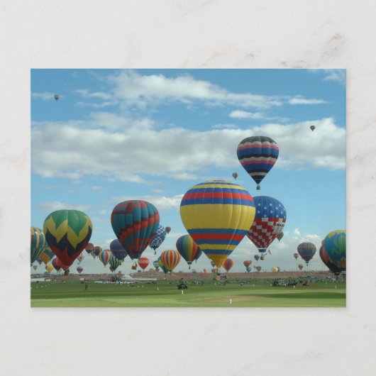 Balloon Fiesta Albuquerque Postkarte (Vorderseite)