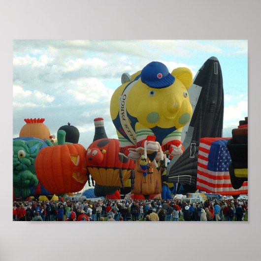 Balloon Fiesta Albuquerque Special Shapes Poster (Vorne)