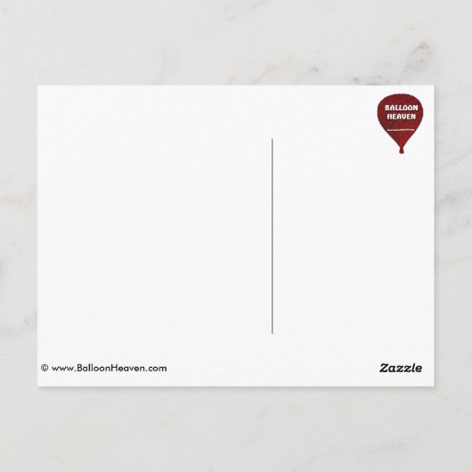 Balloon Fiesta Albuquerque Special Shapes Postkarte (Rückseite)