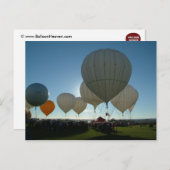 Balloon Fiesta Gas Postkarte (Vorne/Hinten)