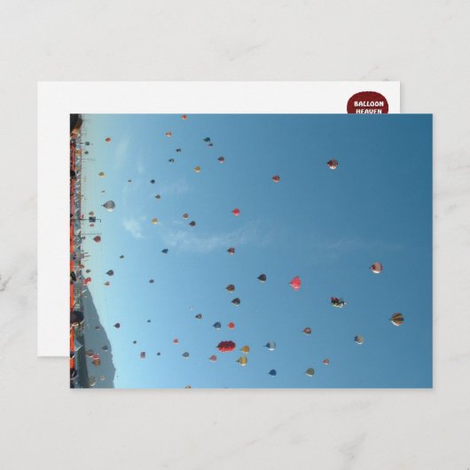 Balloon fiesta postkarte (Vorne/Hinten)