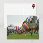 Balloon fiesta postkarte (Vorne/Hinten)