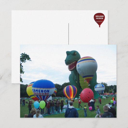 Balloon fiesta postkarte (Vorne/Hinten)