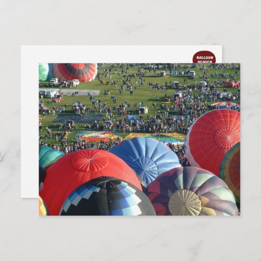 Balloon fiesta postkarte (Vorne/Hinten)