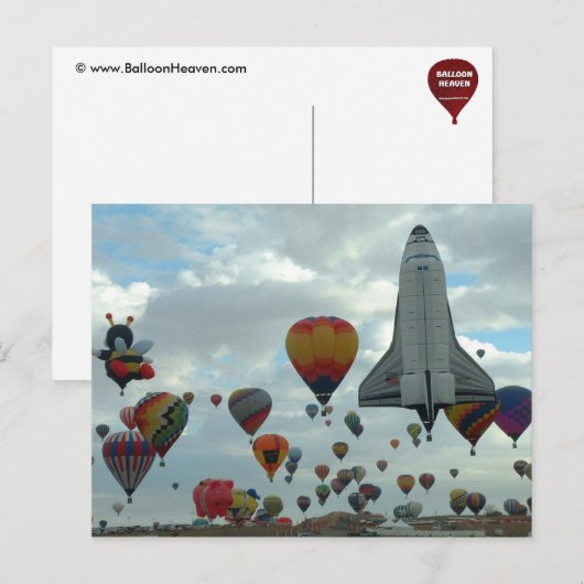 Balloon fiesta postkarte (Vorne/Hinten)