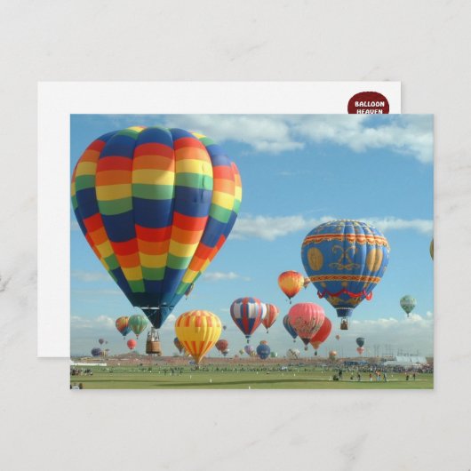 Balloon fiesta postkarte (Vorne/Hinten)