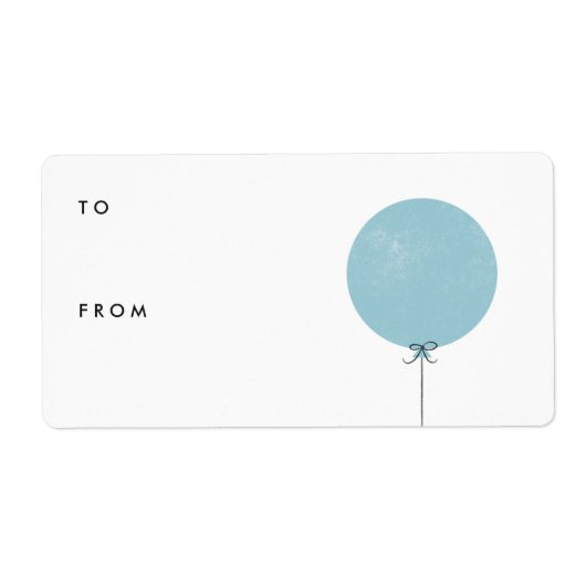 Balloon-Geschenkmarke Label - Sky (Vorne)
