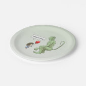 Balloon Girl und Goblin Pappteller (Schrägansicht)