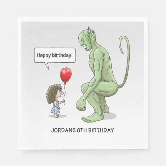 Balloon Girl und Goblin Serviette (Vorderseite)