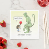 Balloon Girl und Green Goblin Serviette (Beispiel)