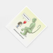 Balloon Girl und Green Goblin Serviette (Ecke)