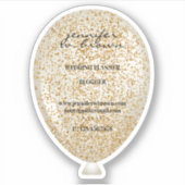 Balloon Glitzer Sparkle Texture Aufkleber (Vorderseite)