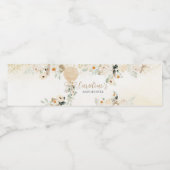 Balloon Greenery Gender Neutral Baby Dusche Wasserflaschenetikett (Einzelnes Label)