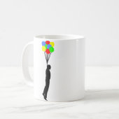 Balloon Hanging Funny Mug Kaffeetasse (Vorderseite Links)