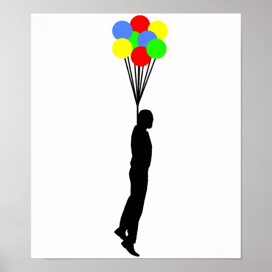 Balloon Hanging Funny Poster (Vorne)
