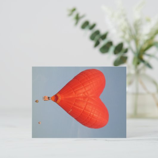 Balloon Heart Postkarte (Stehend Vorderseite)