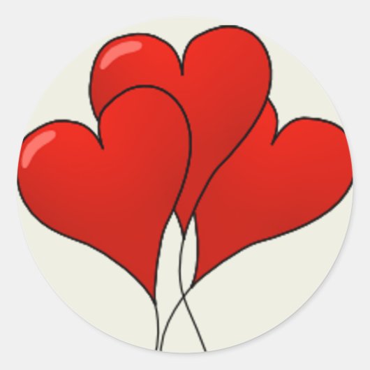 Balloon Hearts - Sticker (Vorderseite)
