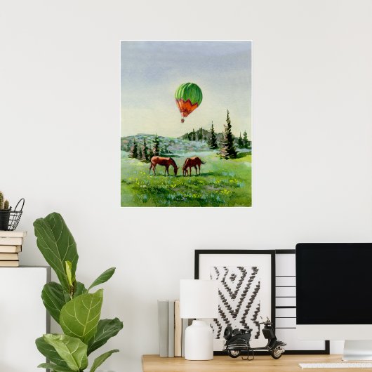 BALLOON & HORS VON SHARON SHARPE POSTER (Heimbüro)
