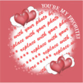 Balloon hört Foto Frame Aufkleber (Vorderseite)