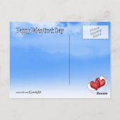 Balloon hört mit kleinen Herzen Postkarte (Rückseite)