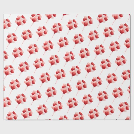 Balloon hört Valentinstag Geschenkpapier (Flach)