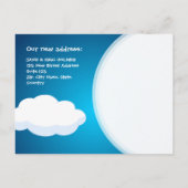 Balloon House - New Address Ansage Postcard Ankündigungspostkarte (Rückseite)