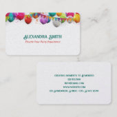 Balloon Kids Party Visitenkarte (Vorne/Hinten)