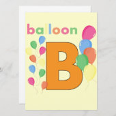 Balloon Letter B (Vorne/Hinten)