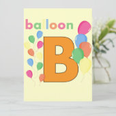 Balloon Letter B (Stehend Vorderseite)