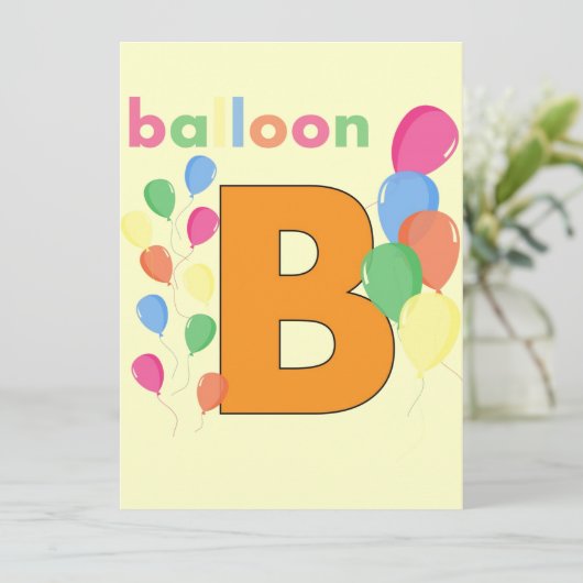 Balloon Letter B (Stehend Vorderseite)
