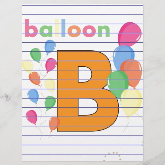 Balloon Letter B (Vorderseite)